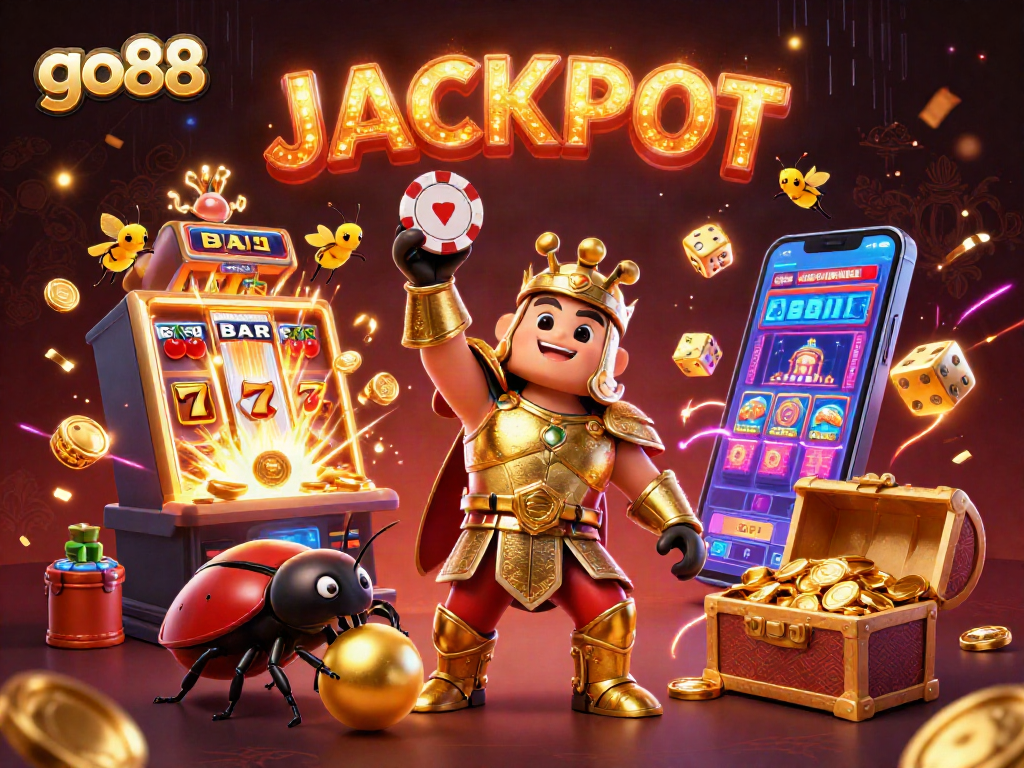 Experience go88's exciting jackpot features and thrilling games in this vibrant casino scene.