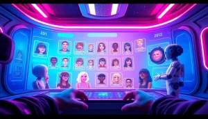 Explore engaging AI interactions with Crush on AI's customizable characters in a vibrant digital chat space.