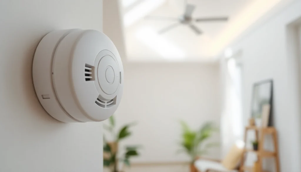Check the smoke detector battery status for enhanced fire safety at home.