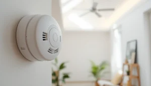Check the smoke detector battery status for enhanced fire safety at home.