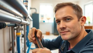 Whole house repiping services St Petersburg FL being expertly performed by a professional plumber.