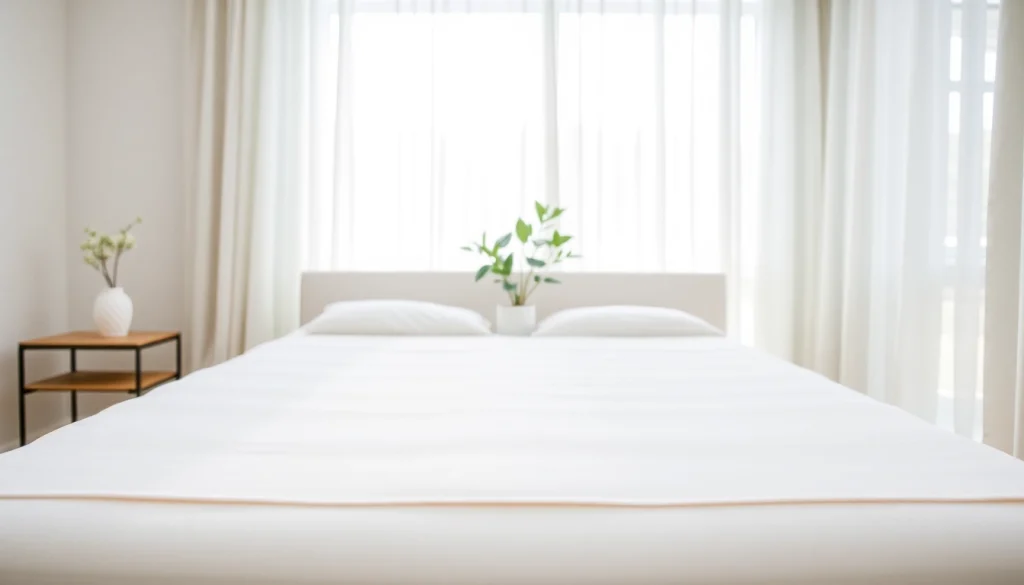 Enhance sleep quality with a tencel mattress protector on a beautifully styled bed.