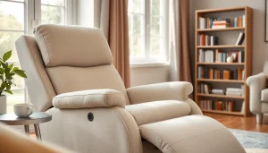 Relax in a stylish sleep recliner chair designed for comfort and support.