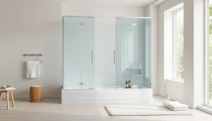 Elegante sonni Duschkabine in modernem Badezimmer präsentiert.