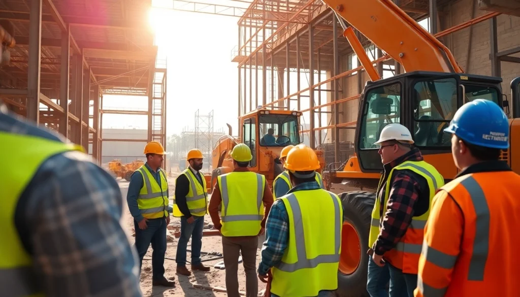 Explore Carolina construction news showcasing vibrant collaboration at a bustling site.