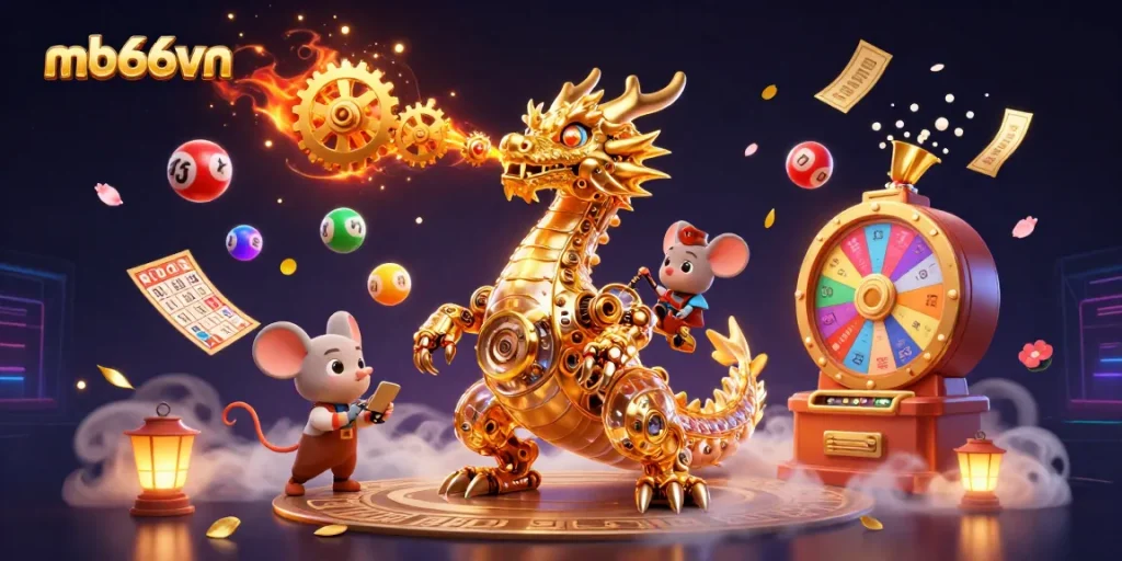 Engage in thrilling gaming at mb66vn with colorful lottery balls, golden prizes, and excitement.