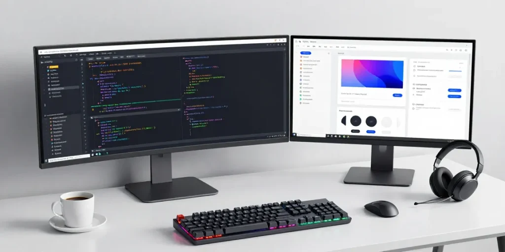 Tha casino software development workspace showcasing advanced coding tools and technology integration.