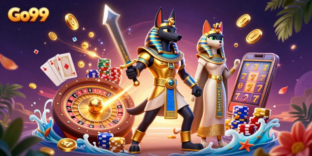 Experience thrilling gameplay at Go99 with Anubis, Bastet, and captivating casino adventures.